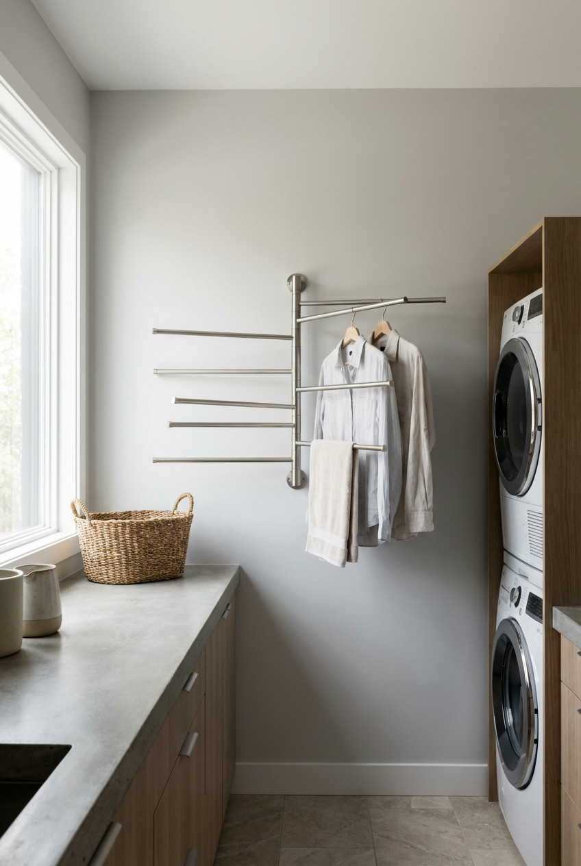 Vertical Wall-Mounted Drying Racks 2