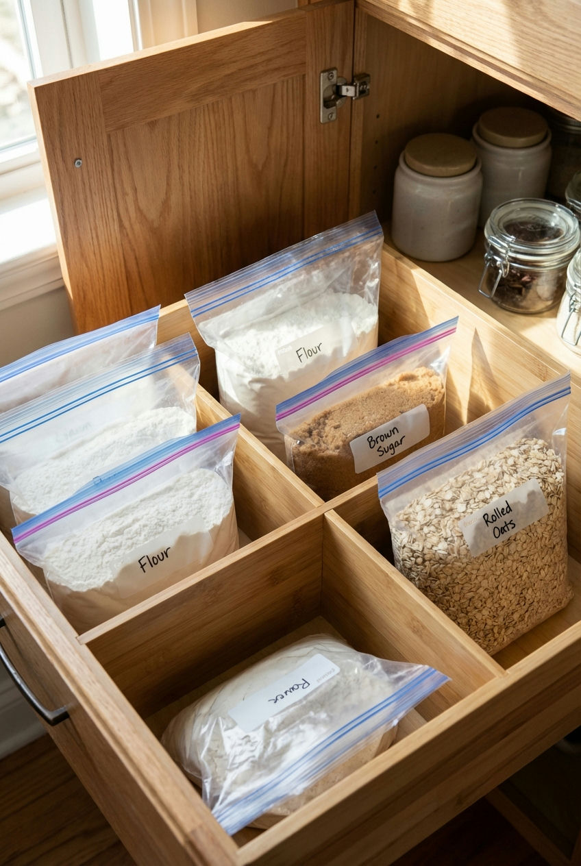 Custom Drawer Inserts for Bagged Goods 1