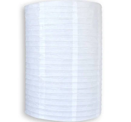 White Cylinder Unique Shaped Paper La...