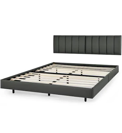 Upholstered Floating Platform Bed Fra...