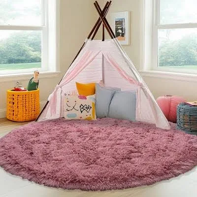 Lovevook Round 6 Feet Fluffy Area Rug