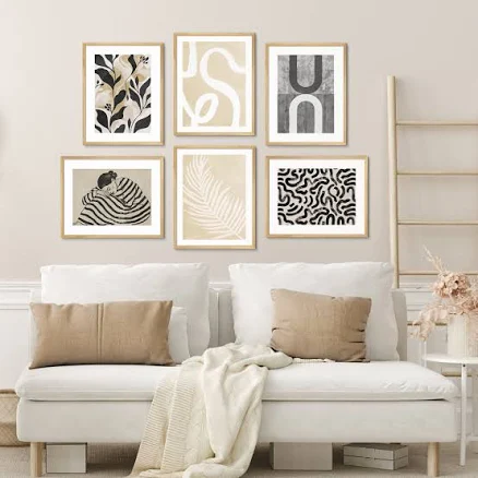 6-Piece Modern Abstract Wall Art Set ...