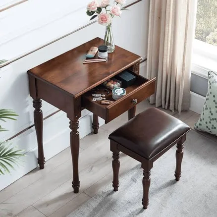 Traditional Vintage Oak Dressing Table