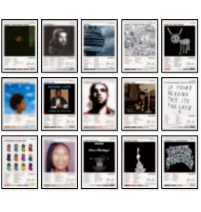 15 Pcs 8x12 inch Star Album Cover Pos...