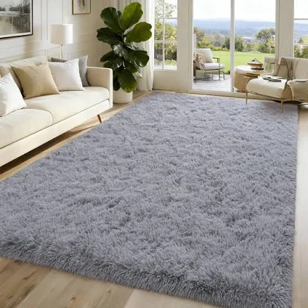 Shag Rug Soft Fluffy Indoor Area Rug ...