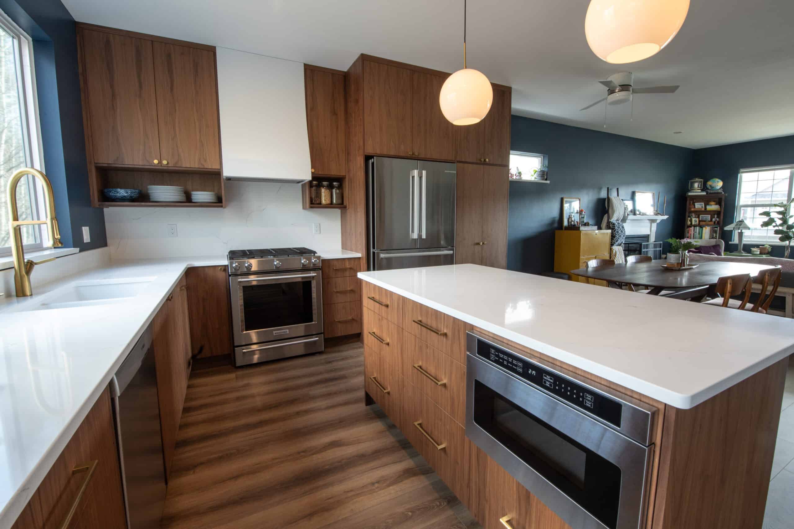 Custom Black Walnut Cabinetry, Cumberland | Coastal Woodenworks