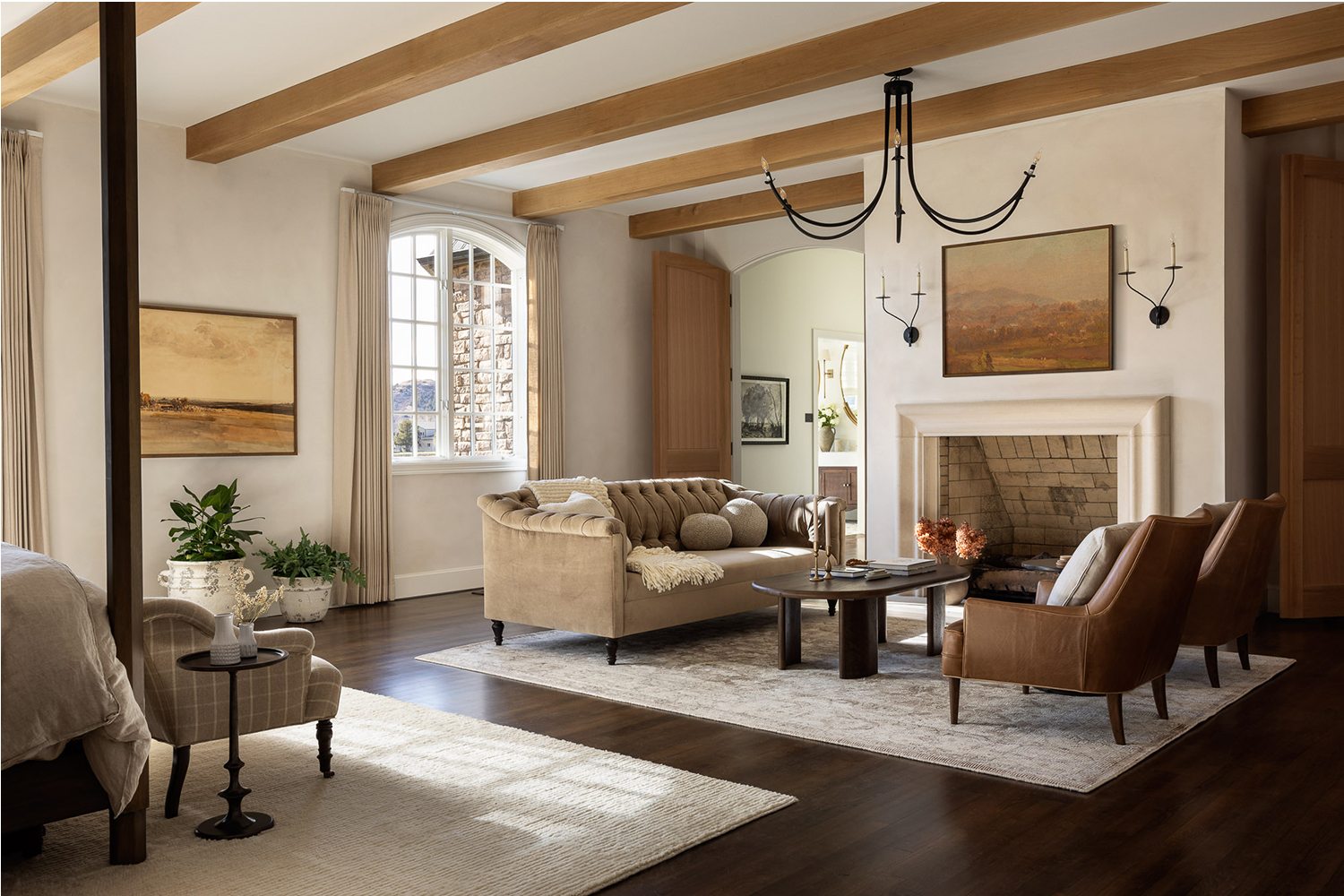 Gray And Brown Farmhouse Living Room 27 Chic Living Room Ideas Featuring Dark Brown Sofas That