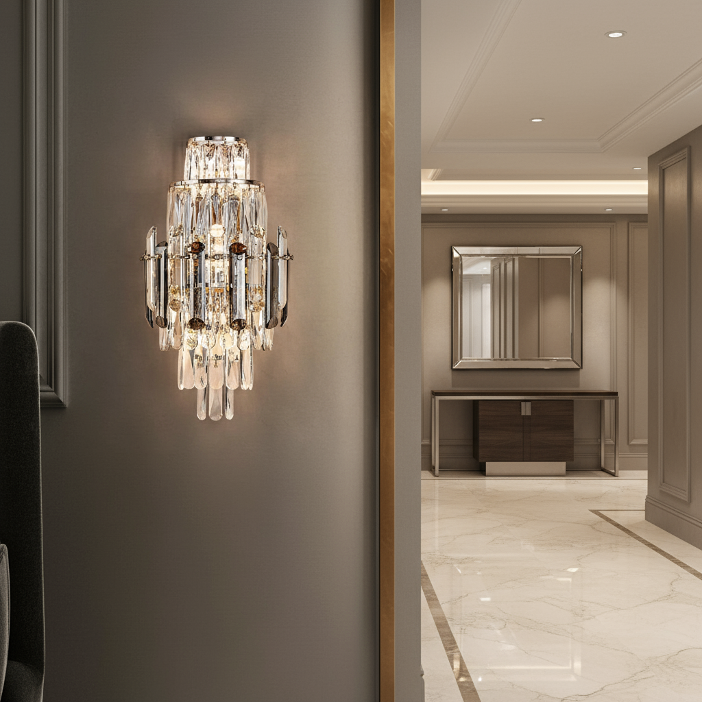 Lazzo Crystal Wall Sconce