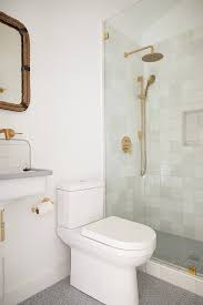 Modern Design Bathroom Shower In Farmhouse' by Stocksy Contributor 'Trinette Reed' - Stocksy