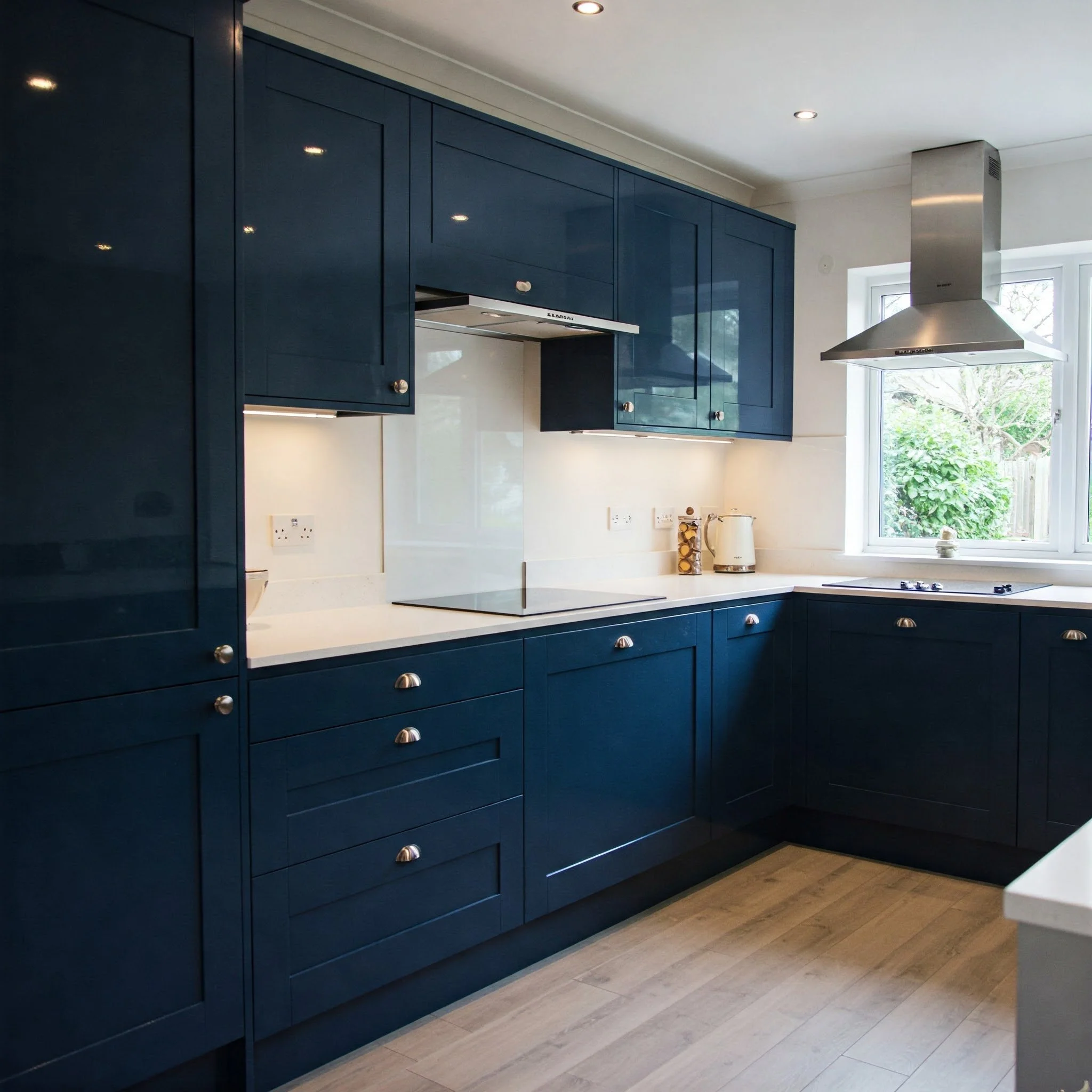 Modern Navy Blue Kitchen Cabinets