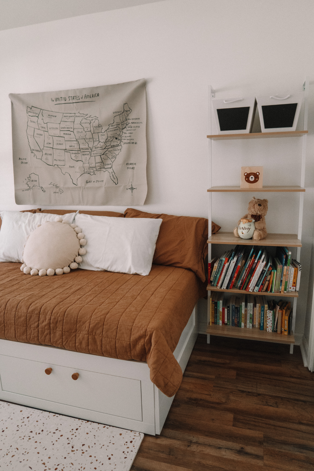 Playroom Guest Room Combo With The IKEA Brimnes Daybed - The Homeblondy