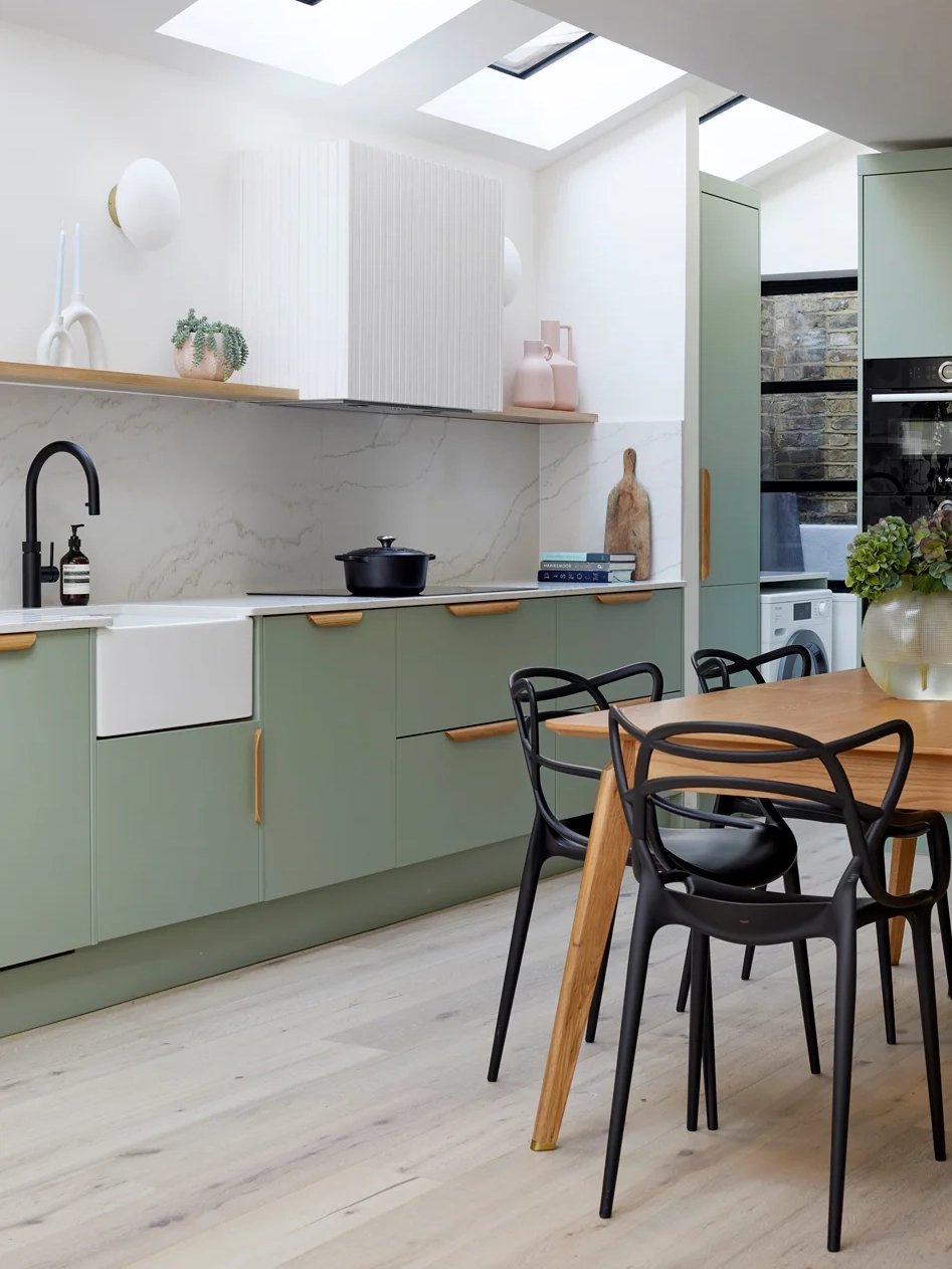 Renovators Take Note: The Sage Green Kitchen Cabinets Trend Is Here To Stay