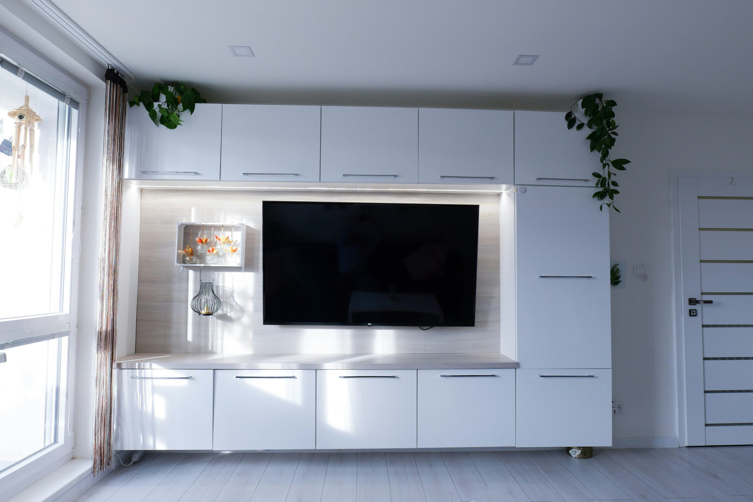 This modern, minimalist apartment was our first home before we moved in 2024. Capturing the clean aesthetic and ambient lighting before saying goodbye.