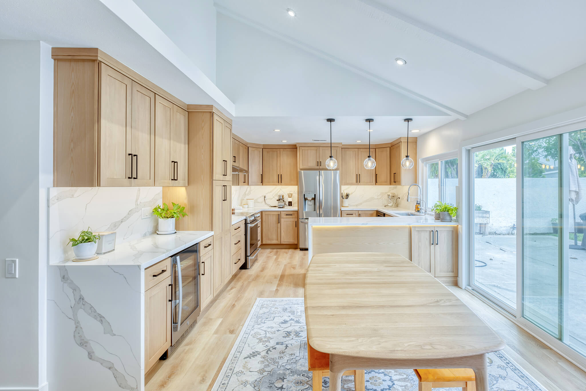 White Oak Kitchen Design Ideas for a Warm Modern Home - 405 Cabinets & Stone