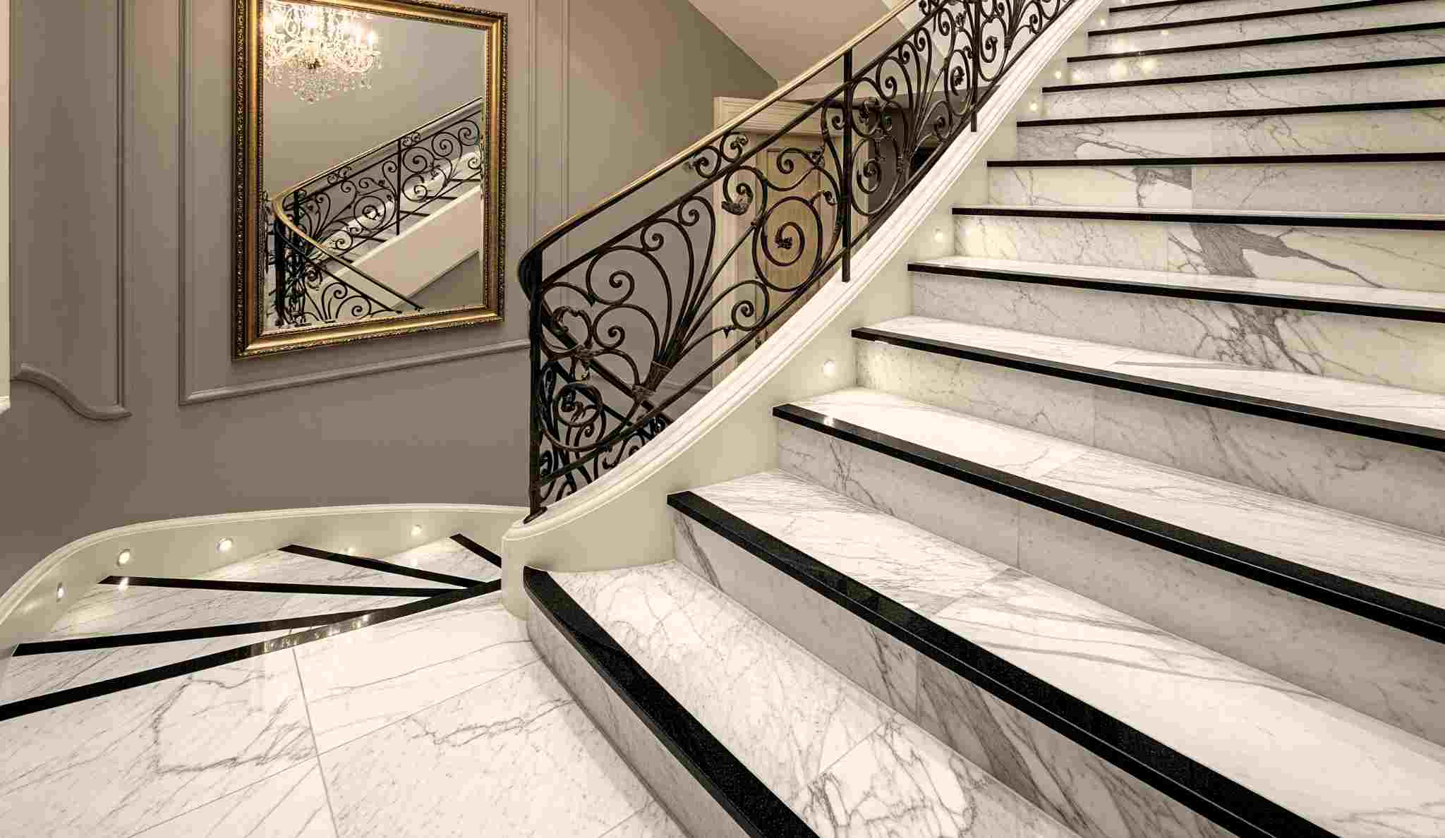 10+ Modern Marble Stairs Design Ideas for Elegant Homes