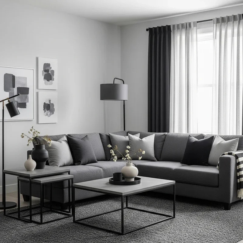 16 Gray and Black Living Room Ideas for Stylish Homes