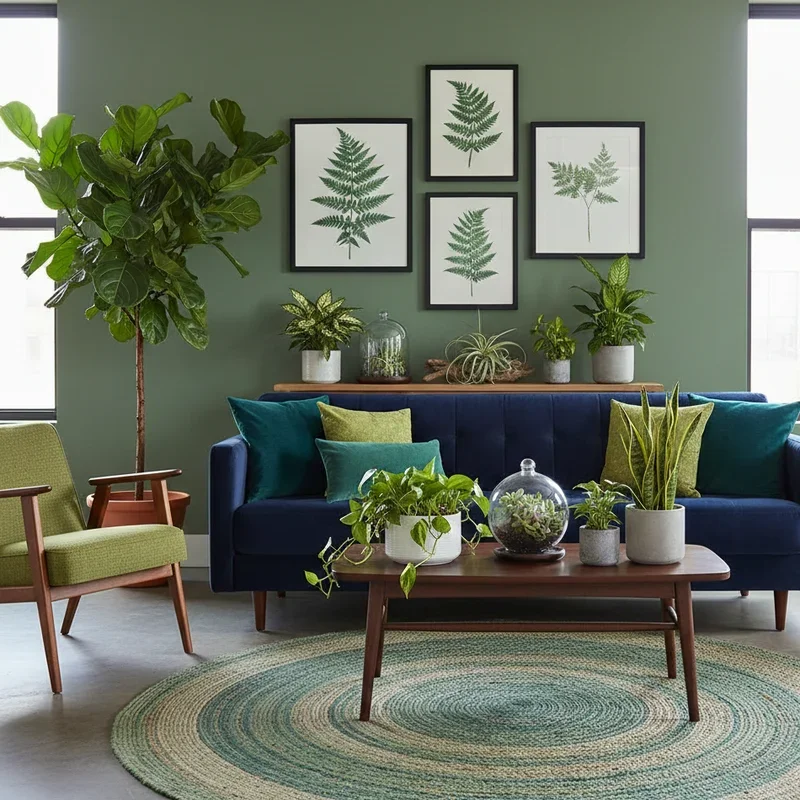 16 Navy Blue And Green Living Room Ideas For Elegant Spaces