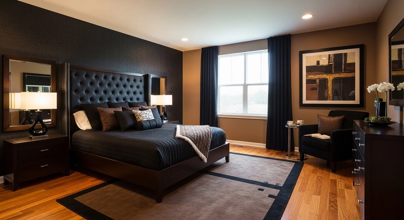 19 Brown and Black Bedroom Ideas for a Bold, Sophisticated Space - homeswaves