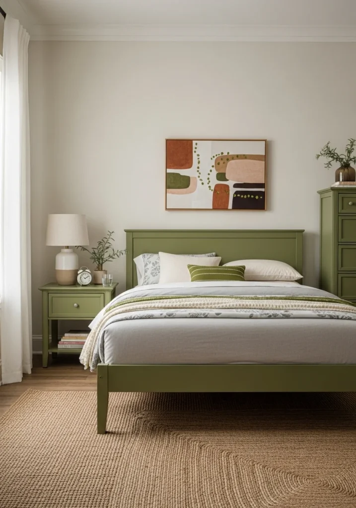 19 Olive Green Bedroom Ideas for a Warm and Earthy Space