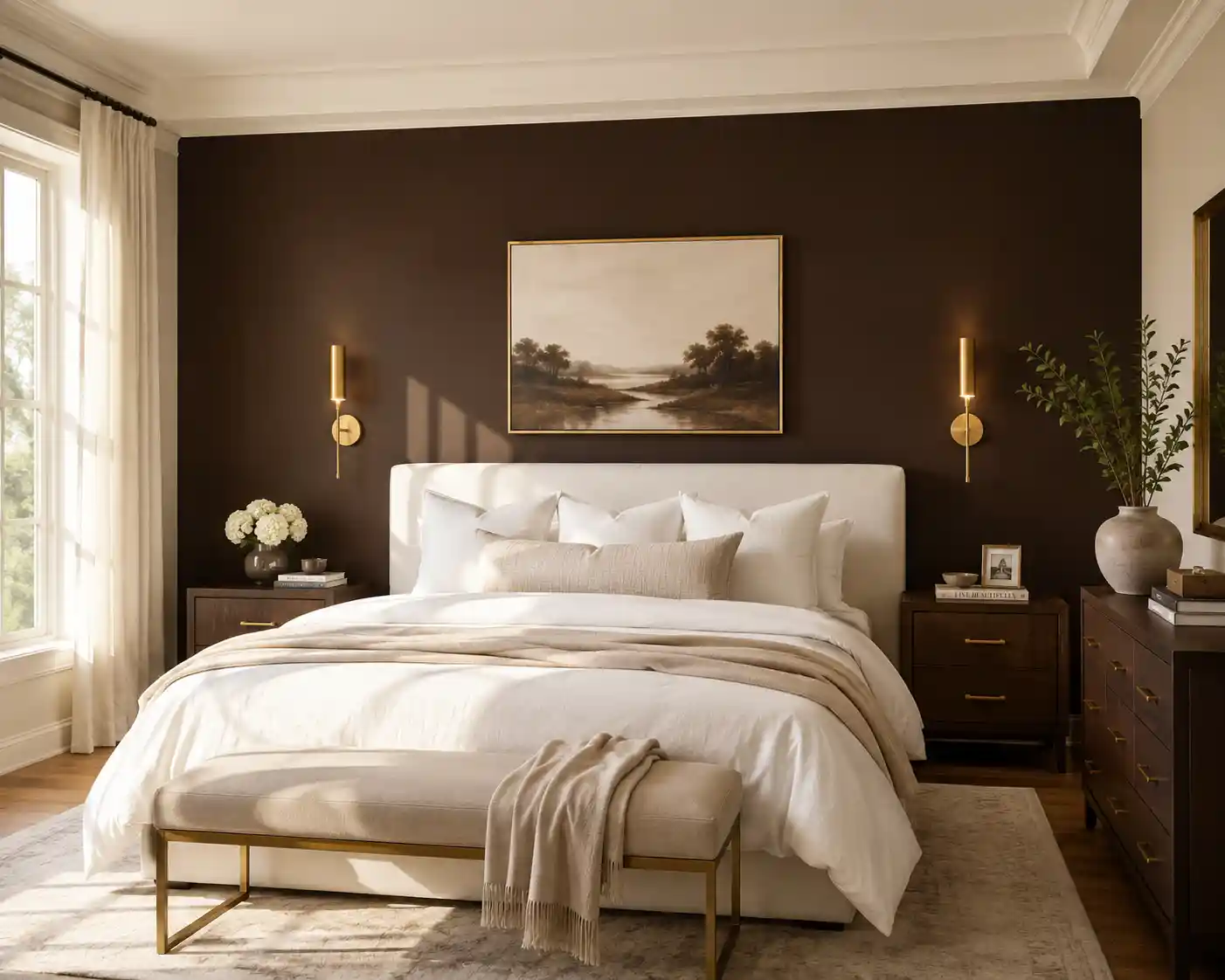 20 Stunning Brown Bedroom Ideas for a Cozy and Sophisticated Retreat - decordrafts.