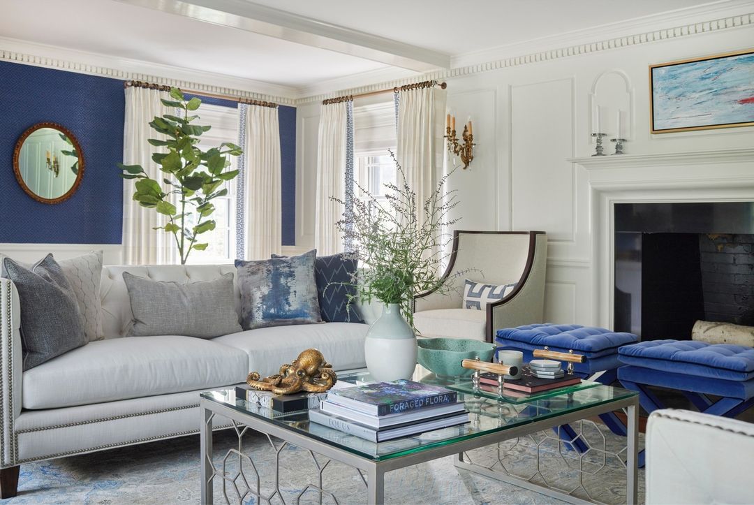 23 Blue and Gray Living Room Ideas