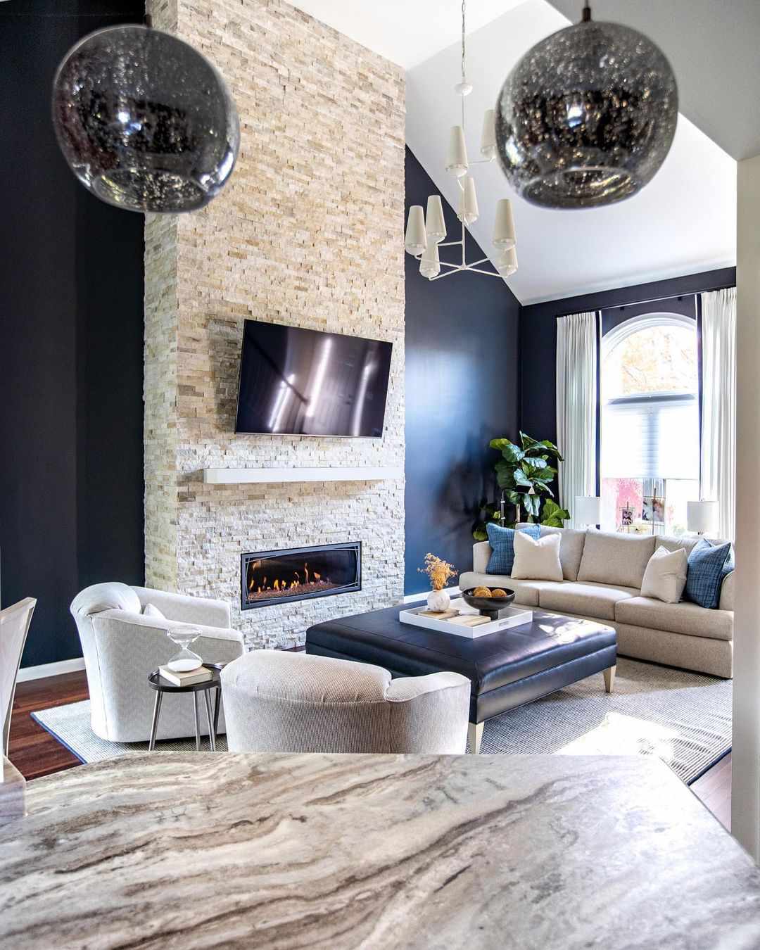 23 Blue and Gray Living Room Ideas