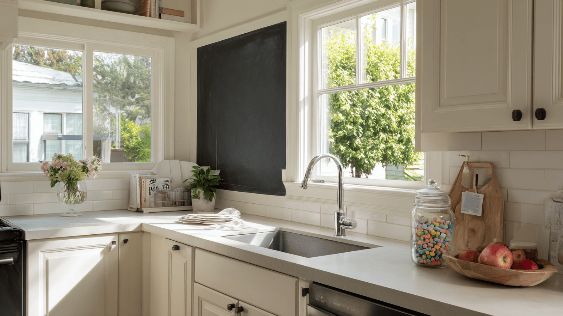 25 Must-See Small Kitchen Windows Over the Sink - The Painted Hinge
