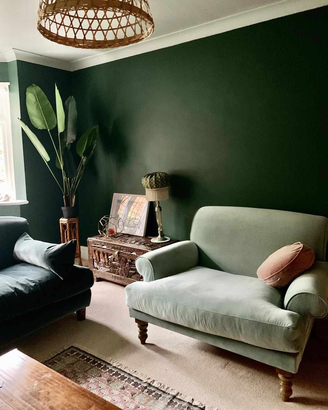 30 Green Living Rooms That Bring the Outdoors Inside