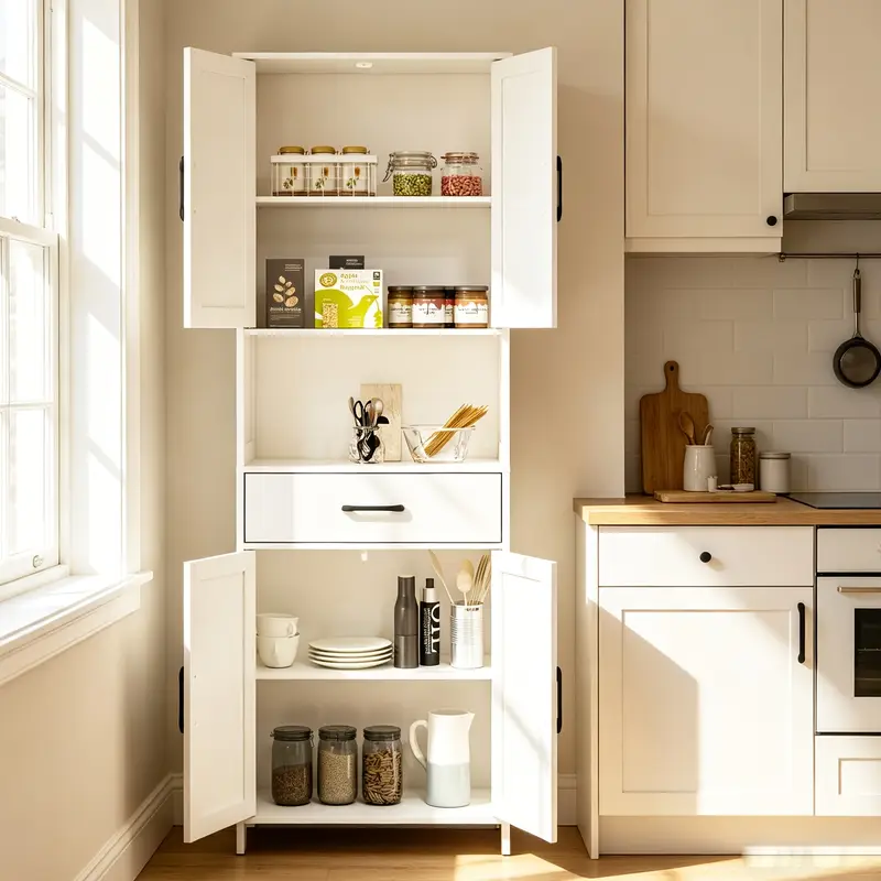 67 tall storage cabinet x door design freestanding kitchen - Temu