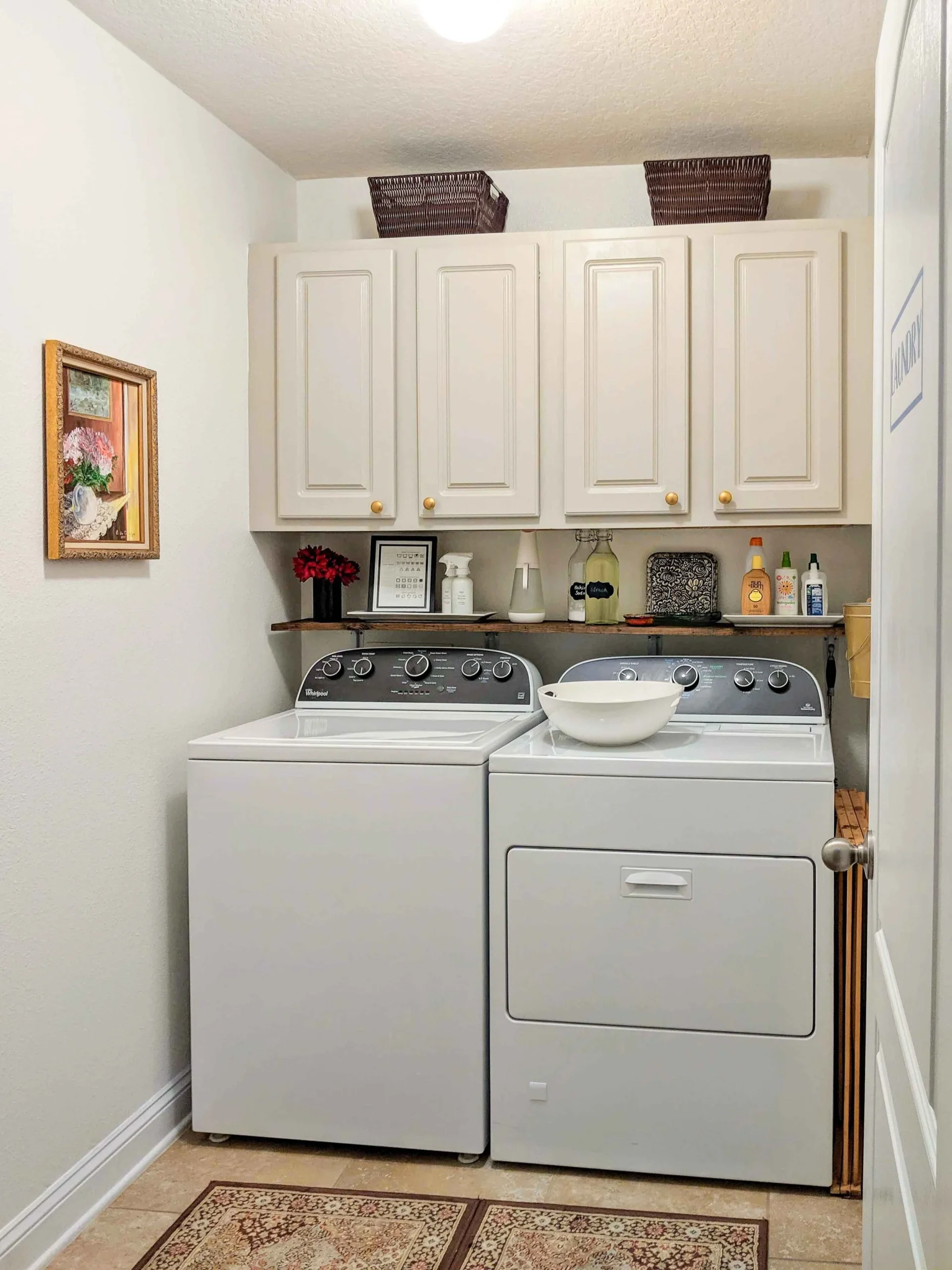 A Small Laundry Room Makeover - with paint only! — House by the Preserve