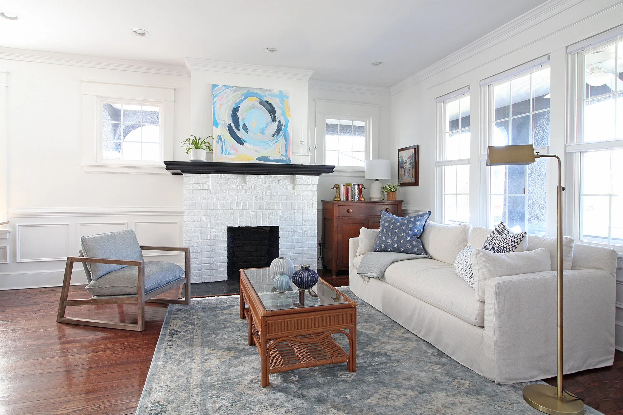 A Tour of Our 'Coastal Modern Traditional' Living Room Progress