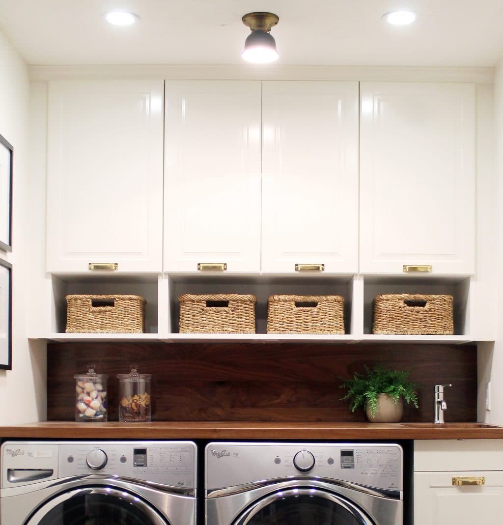 Before and After: A Bathroom Turned Laundry Room - Chris Loves Julia