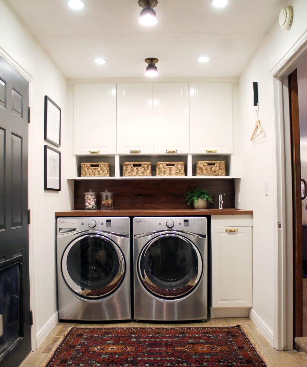 Before and After: A Bathroom Turned Laundry Room - Chris Loves Julia