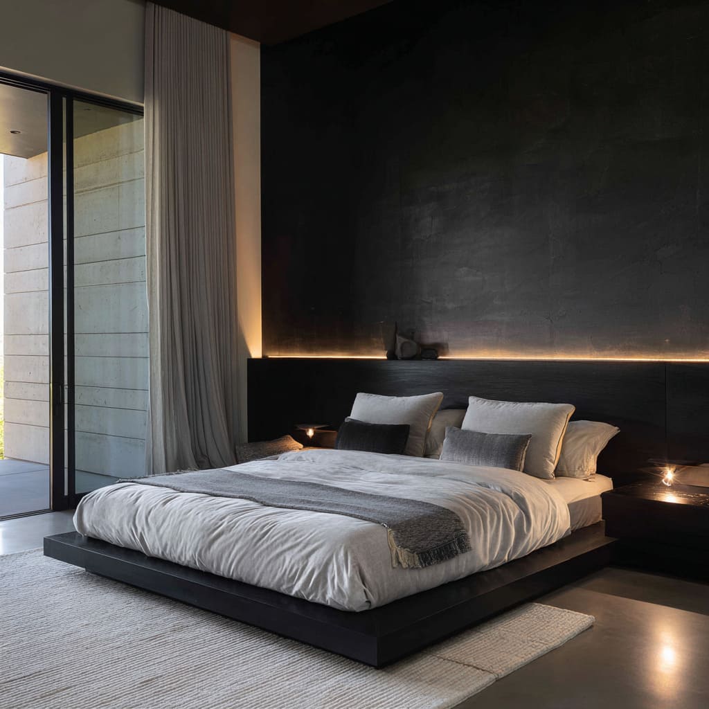 Black and Silver Bedroom Designs: Ideas with a Calm Drama