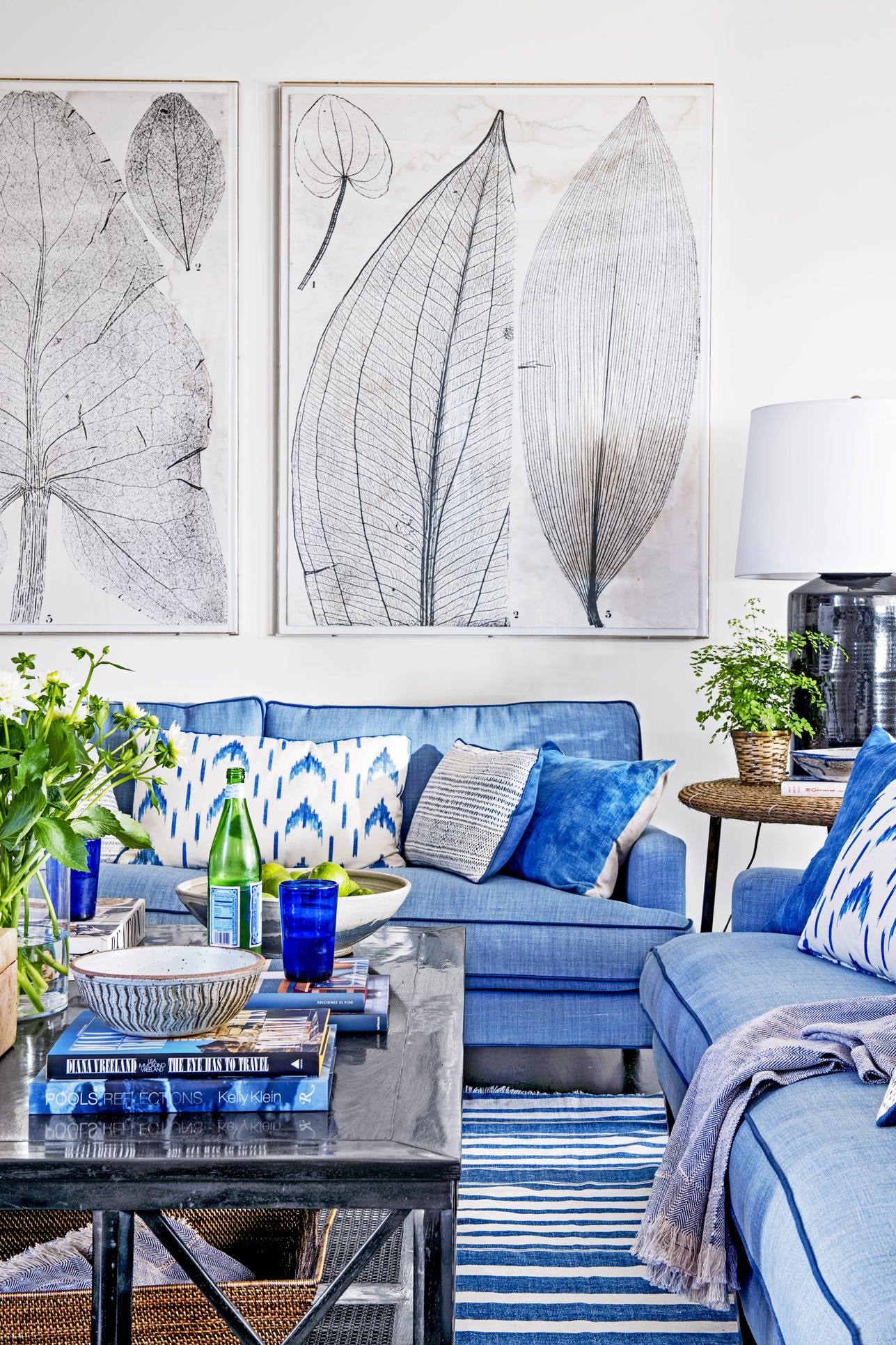 Blue and White Rooms - Decorating with Blue and White