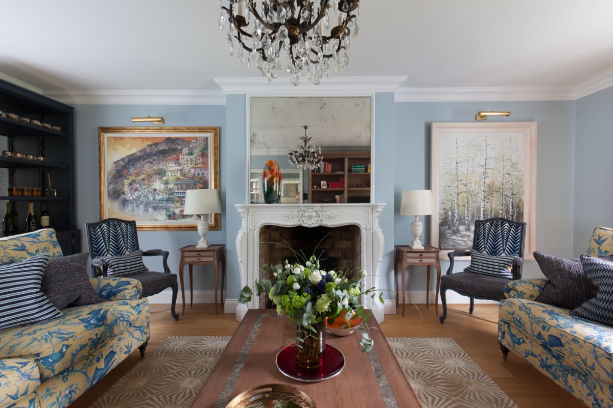 Blue Paint Ideas For Every Style Of Living Room