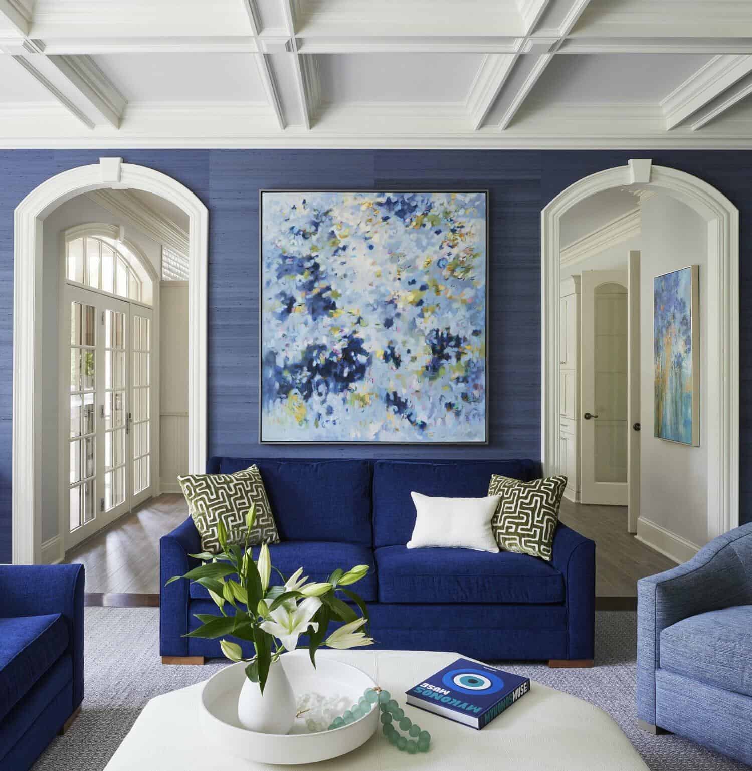 Blue's the Hue: A Peek Into My Latest Project - Amy Kartheiser Design