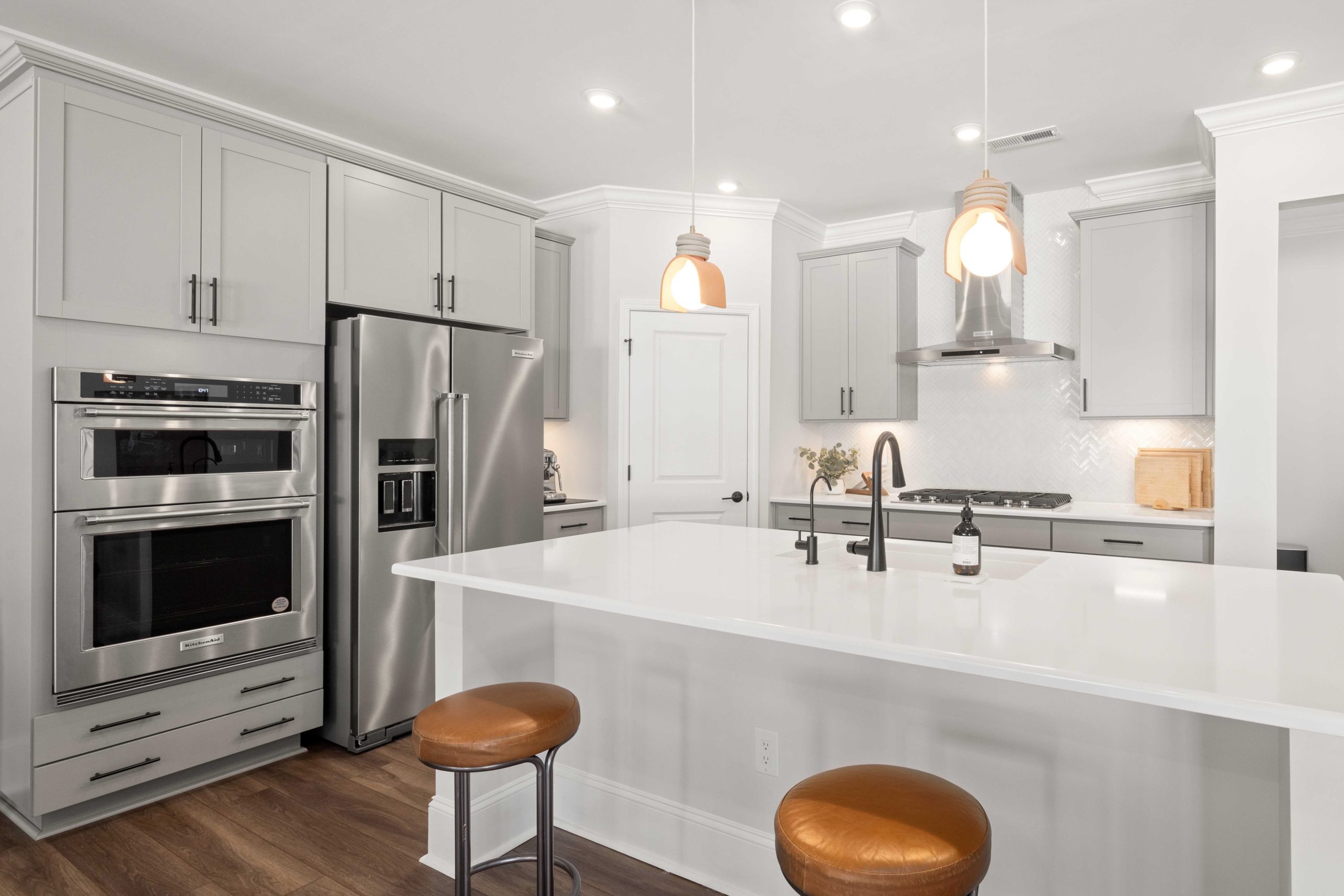 Bright and inviting kitchen with modern appliances and minimalist design.