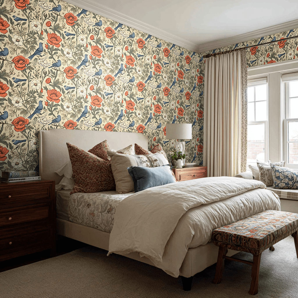 Brookley Vintage Wallpaper – Painted Paper