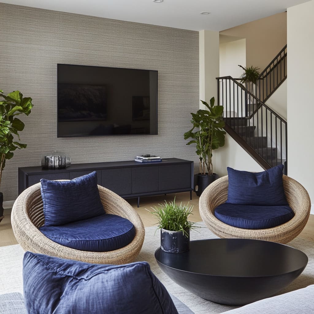 Create a Cozy Living Room Nook with Stylish Papasan Chairs