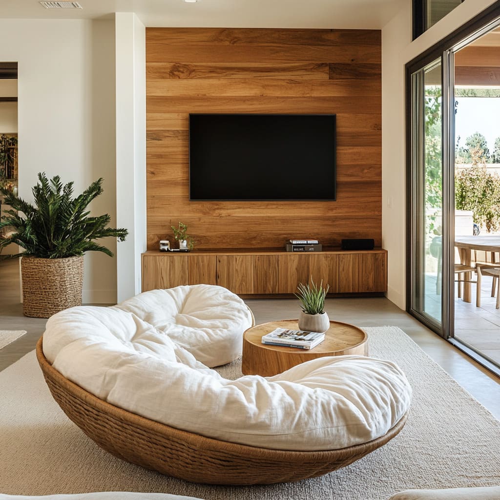 Create a Cozy Living Room Nook with Stylish Papasan Chairs