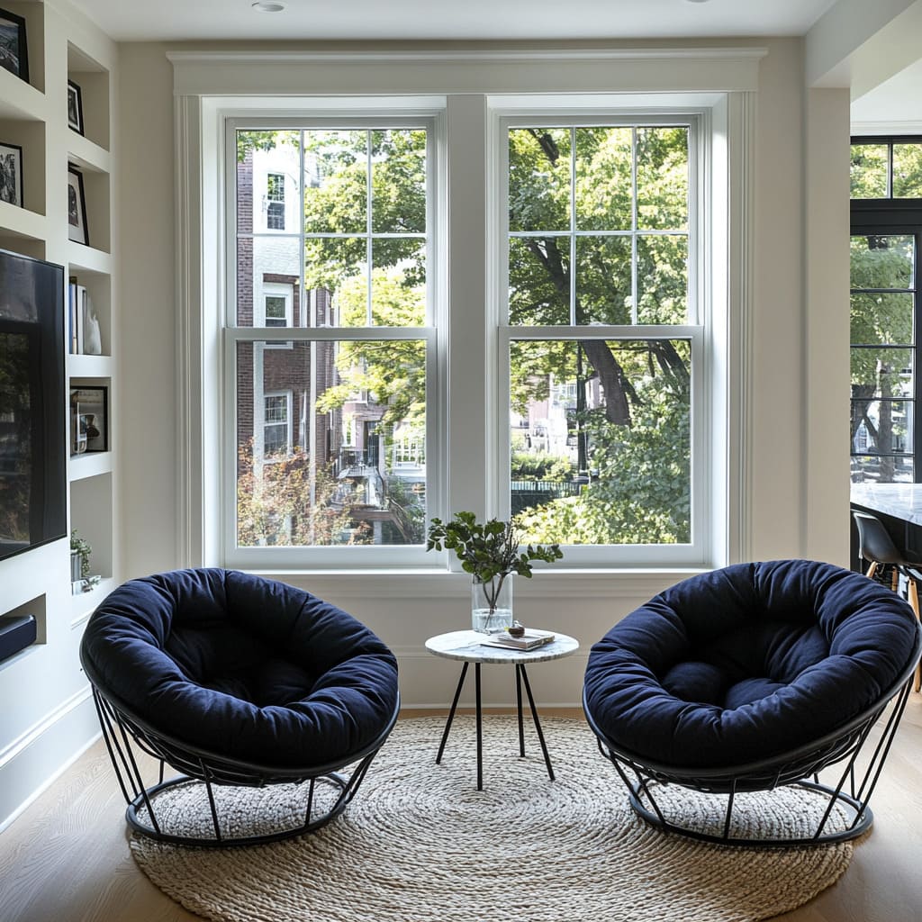 Create a Cozy Living Room Nook with Stylish Papasan Chairs