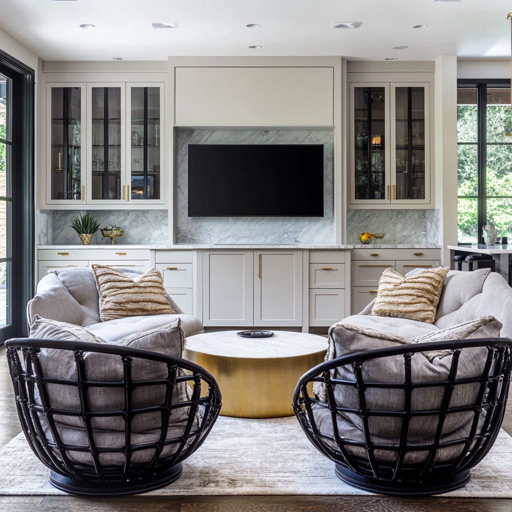 Create a Cozy Living Room Nook with Stylish Papasan Chairs