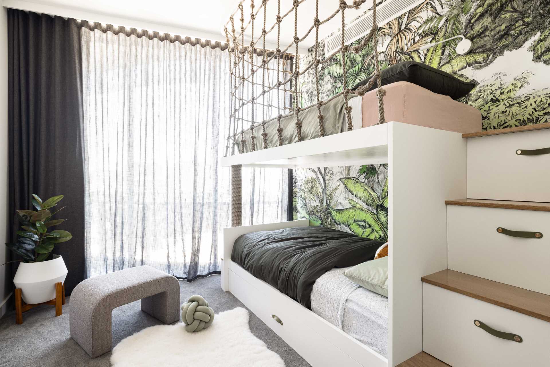 Custom Bunk Beds Were Designed For This Jungle-Themed Kid's Bedroom - ᐅ International Architecture & Design Awards 2026 | Architecture & Design Community