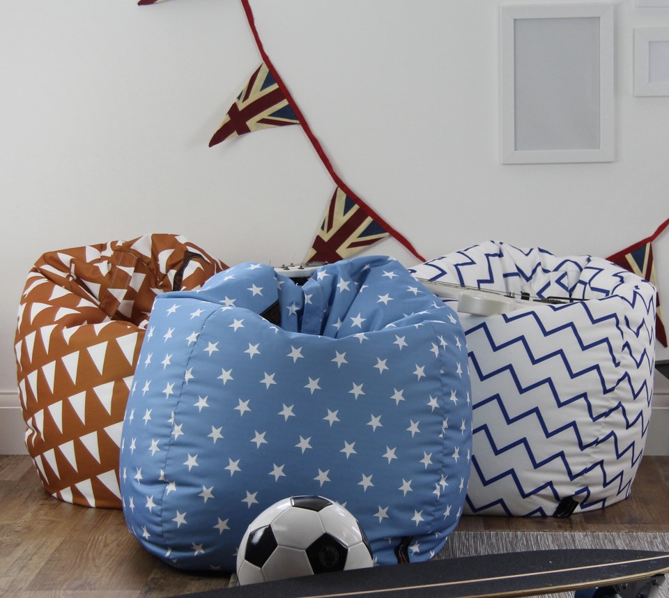 Designer Print Retro Bean Bag