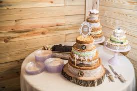 Dessert Table with Cookie Cake and Wooden Chargers