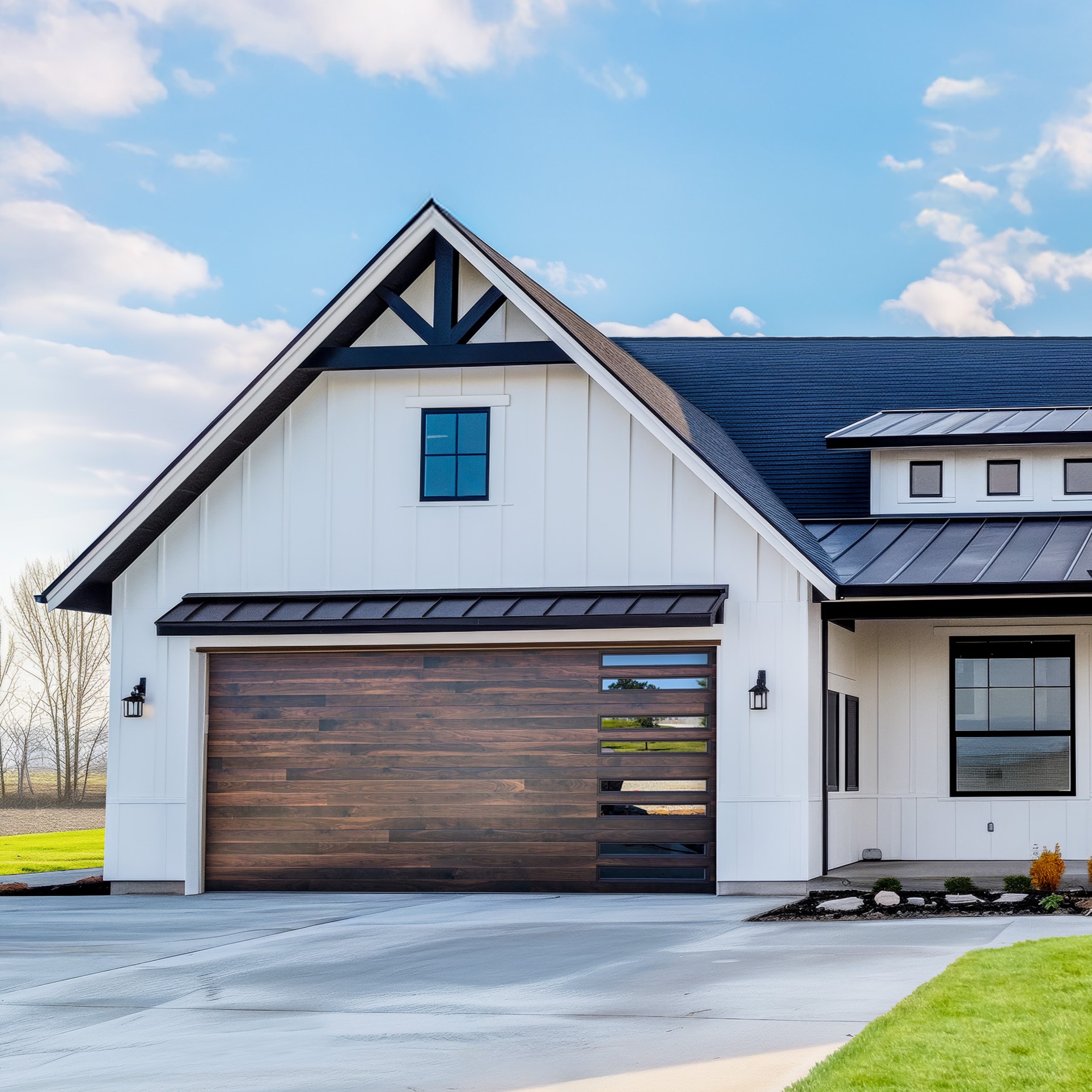 Flush Panel Residential Garage Door | Midland Garage Door