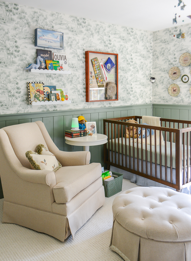 Girl Nursery Nursery Colors Boy Our Green Woodland Nursery Reveal – Pender Peony