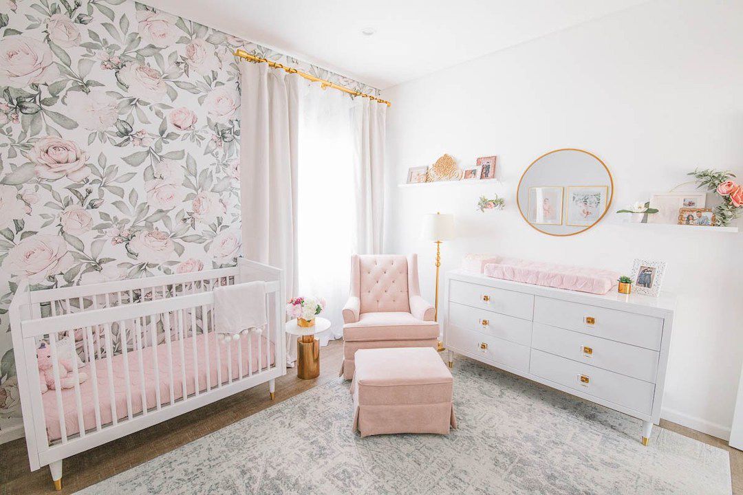 Girl Stylish Baby Furniture Modern Baby Girl Nursery Ideas