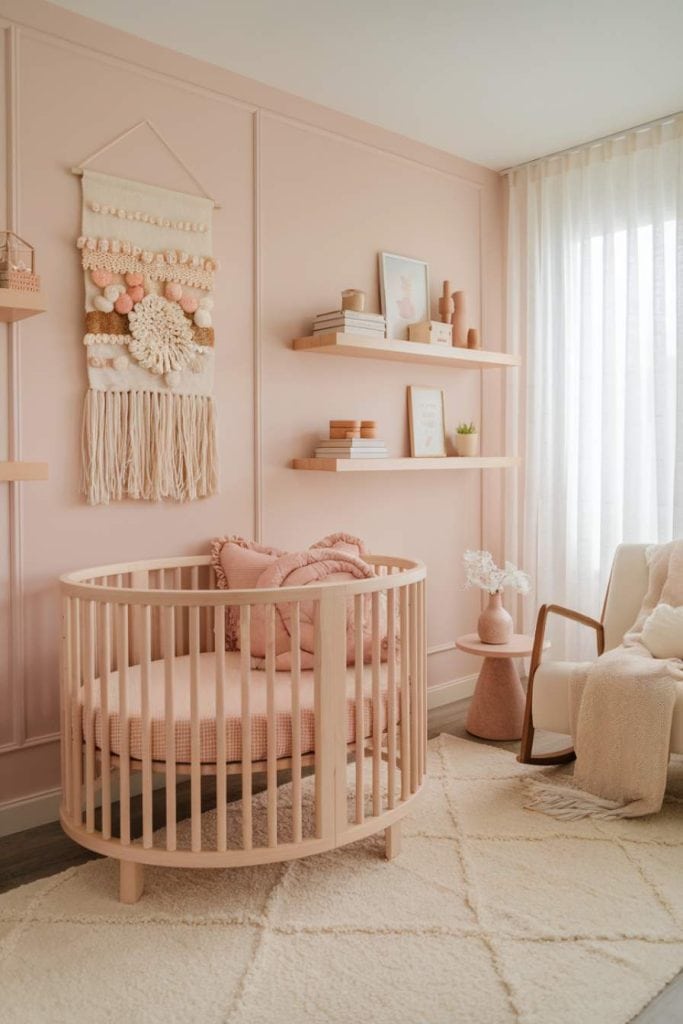 Girl Stylish Baby Furniture Modern Baby Girl Nursery Ideas